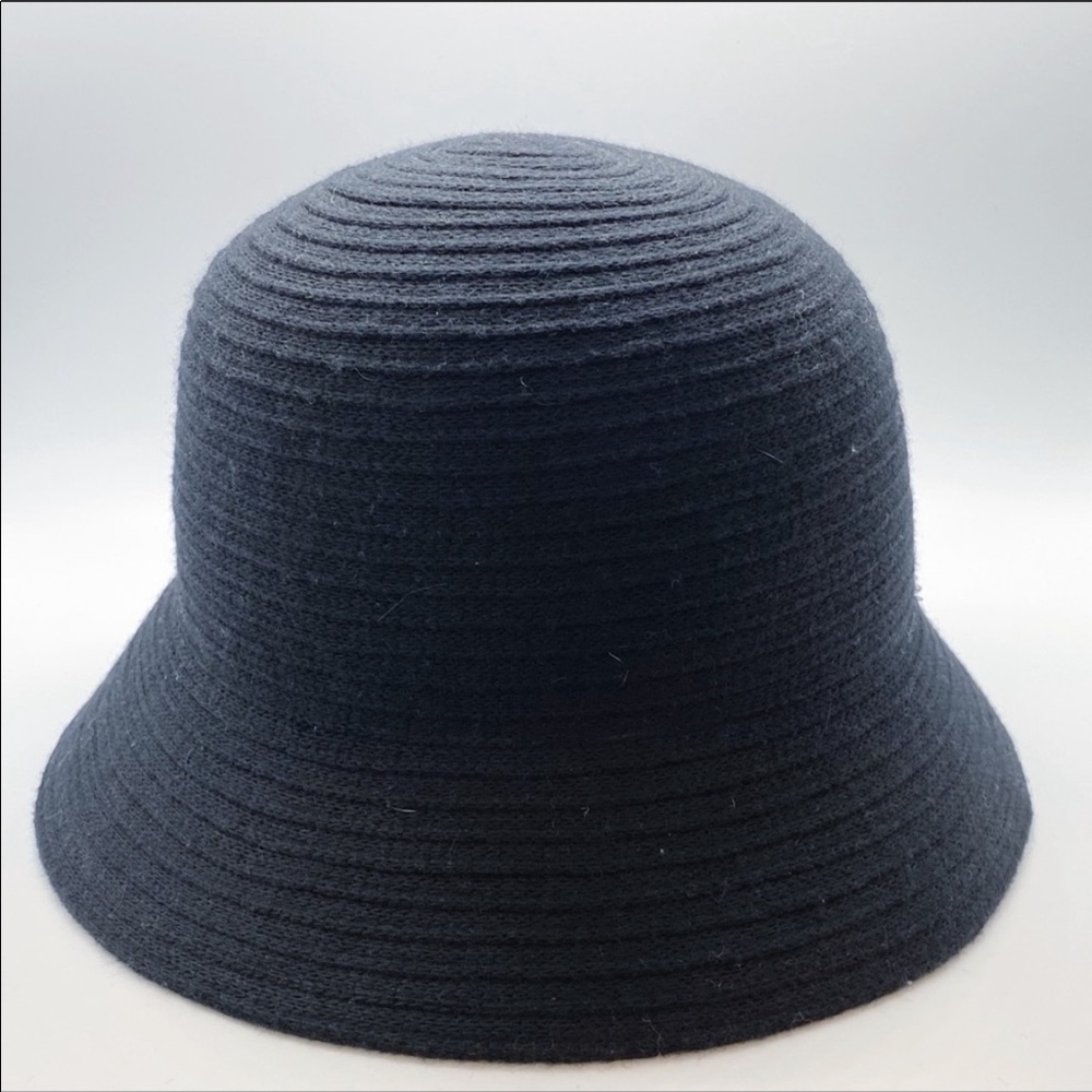 Sutton Studio Black Wool Blend Cloche Hat
